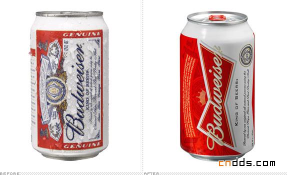 百威啤酒更換最新包裝