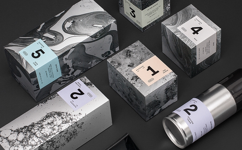 男士剃須用品包裝設計,全套護膚用品包裝設計,杭州化妝品包裝設計公司