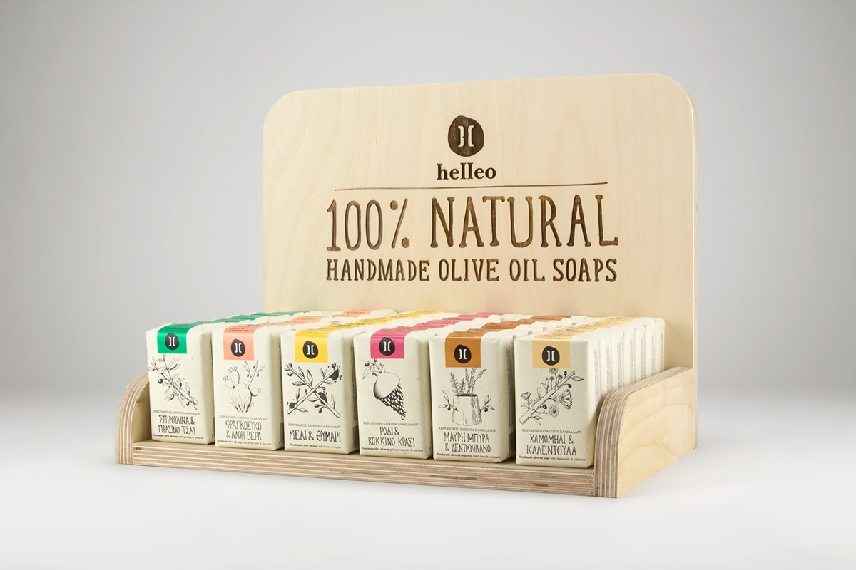 Helleo天然肥皂系列品牌包裝設計,六個肥皂,六個故事