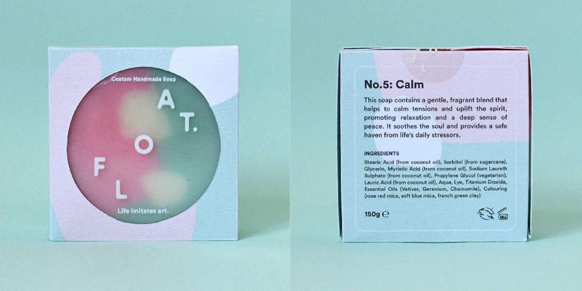 沐浴時間，全新的沐浴用品香皂產品包裝設計，盡情的放松休息吧！