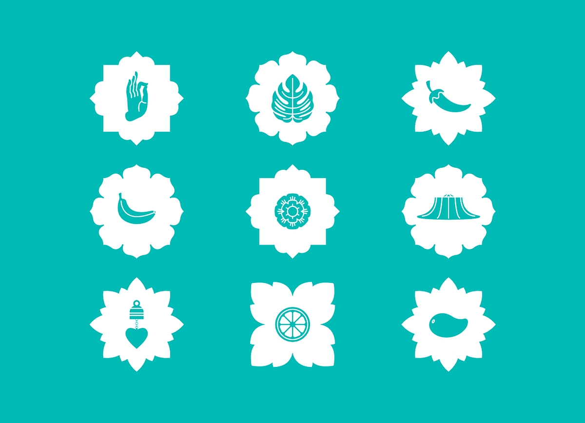 泰國(guó)快餐店的品牌設(shè)計(jì)，標(biāo)志設(shè)計(jì)和包裝設(shè)計(jì)