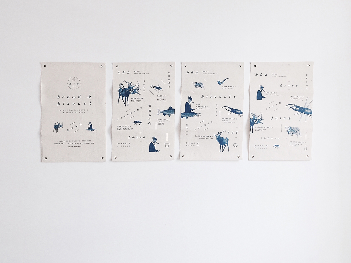 概念化早餐，面包與餅干食品飲料包裝設(shè)計