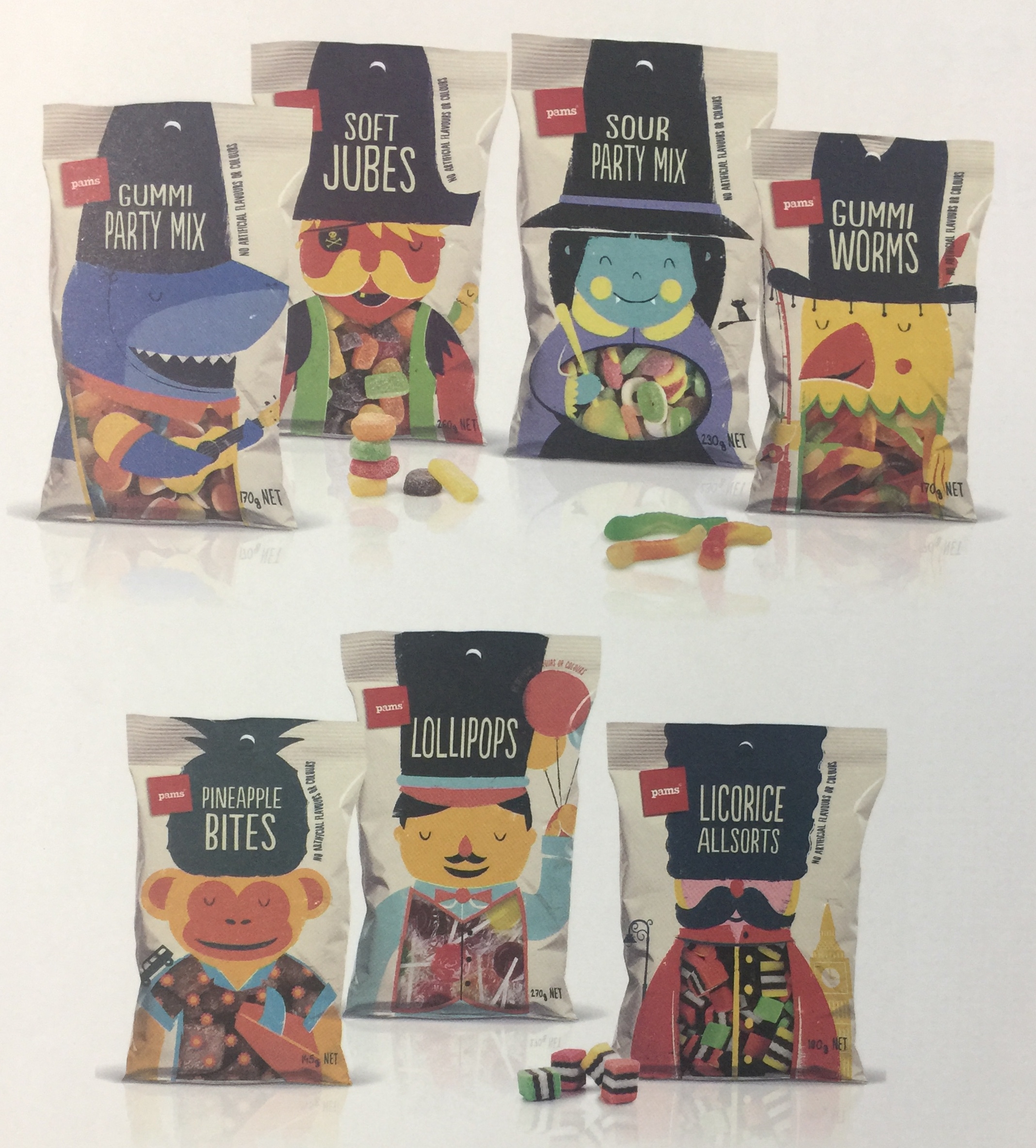 帶給人們快樂并激發(fā)人們想象力的糖果包裝設計