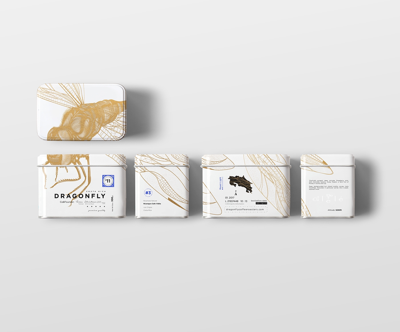 大自然的奇跡，蜻蜓主題的咖啡品牌包裝設(shè)計